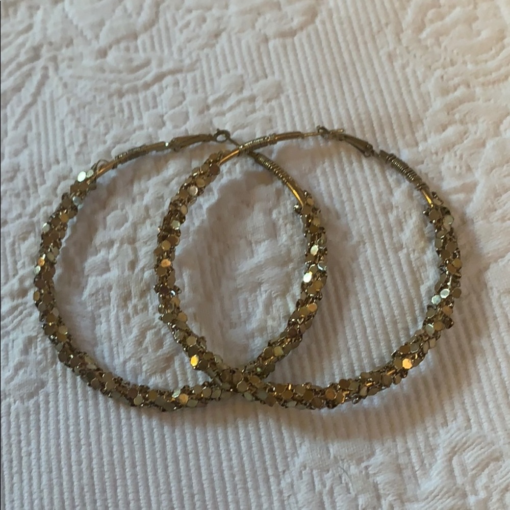 Large gold hoops
